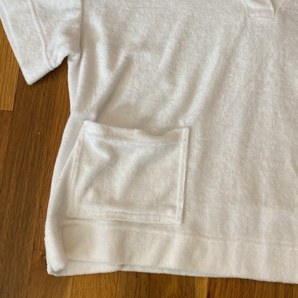 Jane and Delancey Women’s White V-Neck Collared Shirt Size M - Picture 2 of 7